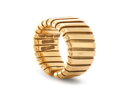 Vintage Weingrill Tubogas Ring in 18K Gold