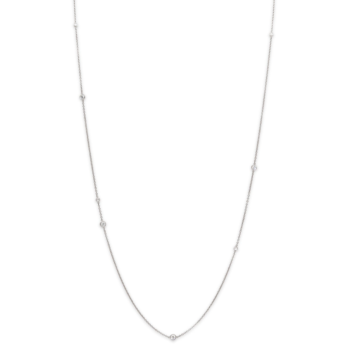 Tiffany & Co. Elsa Peretti 'Diamonds by the Yard Sprinkle' Necklace in Platinum
