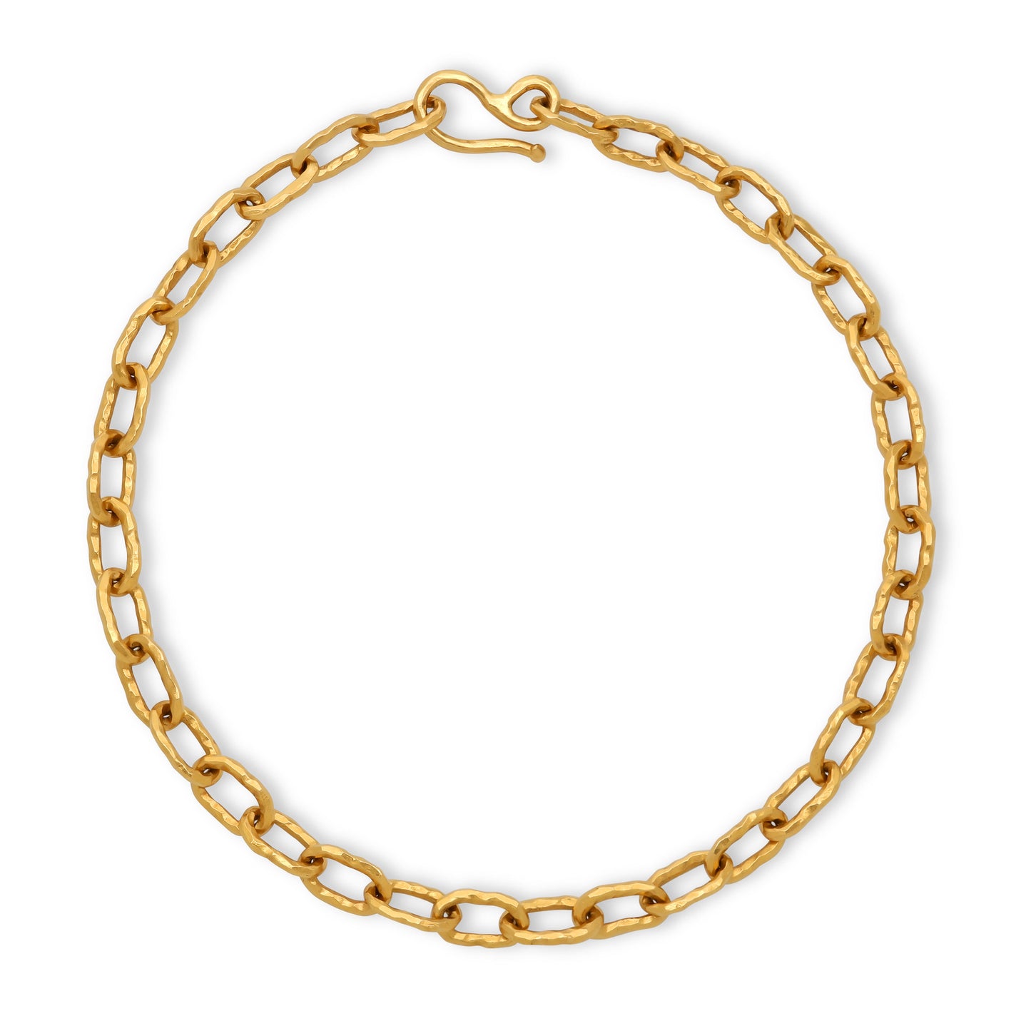 Large Link Chain Necklace in 22K Gold