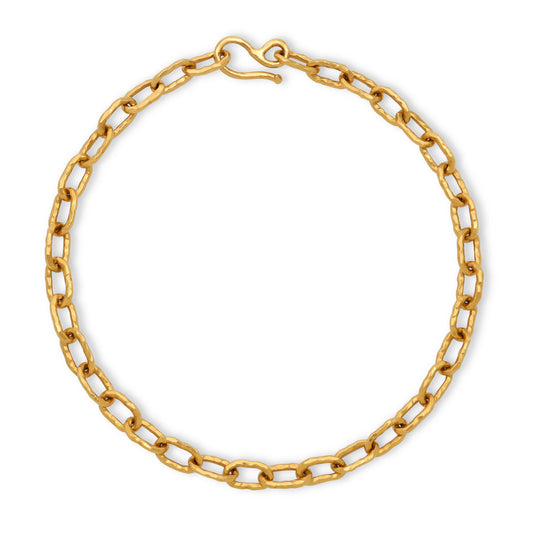 Large Link Chain Necklace in 22K Gold