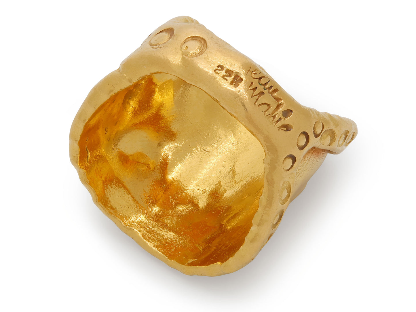 Jean Mahie 'Charming Monsters' Ring in 22K Gold