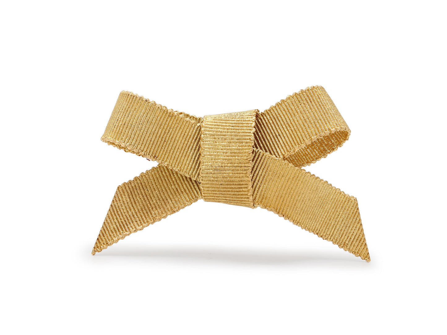 Mid-Century Bulgari Bow Brooch in 18K Gold