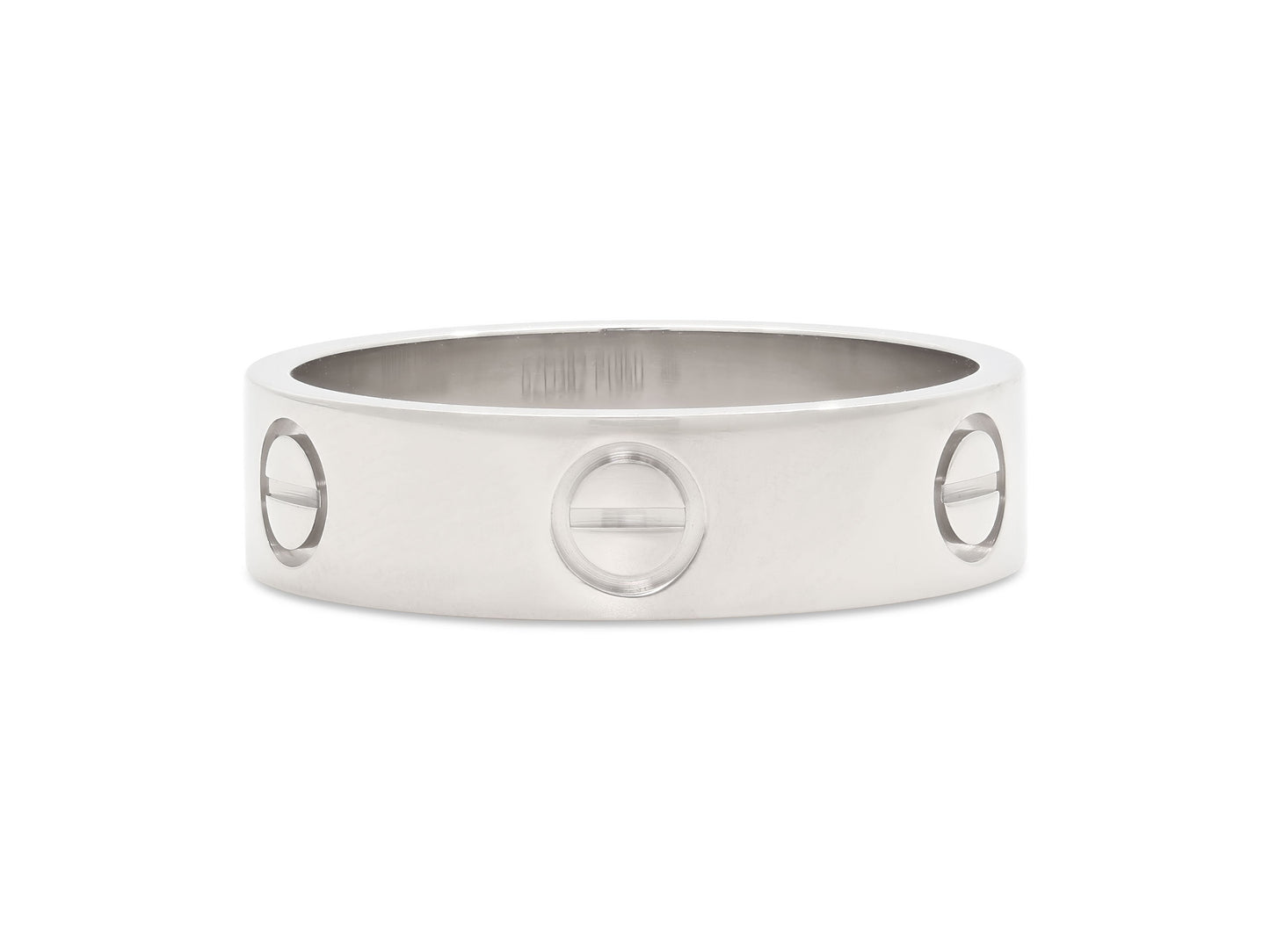 Cartier 'Love' Ring, Classic Model, in Platinum