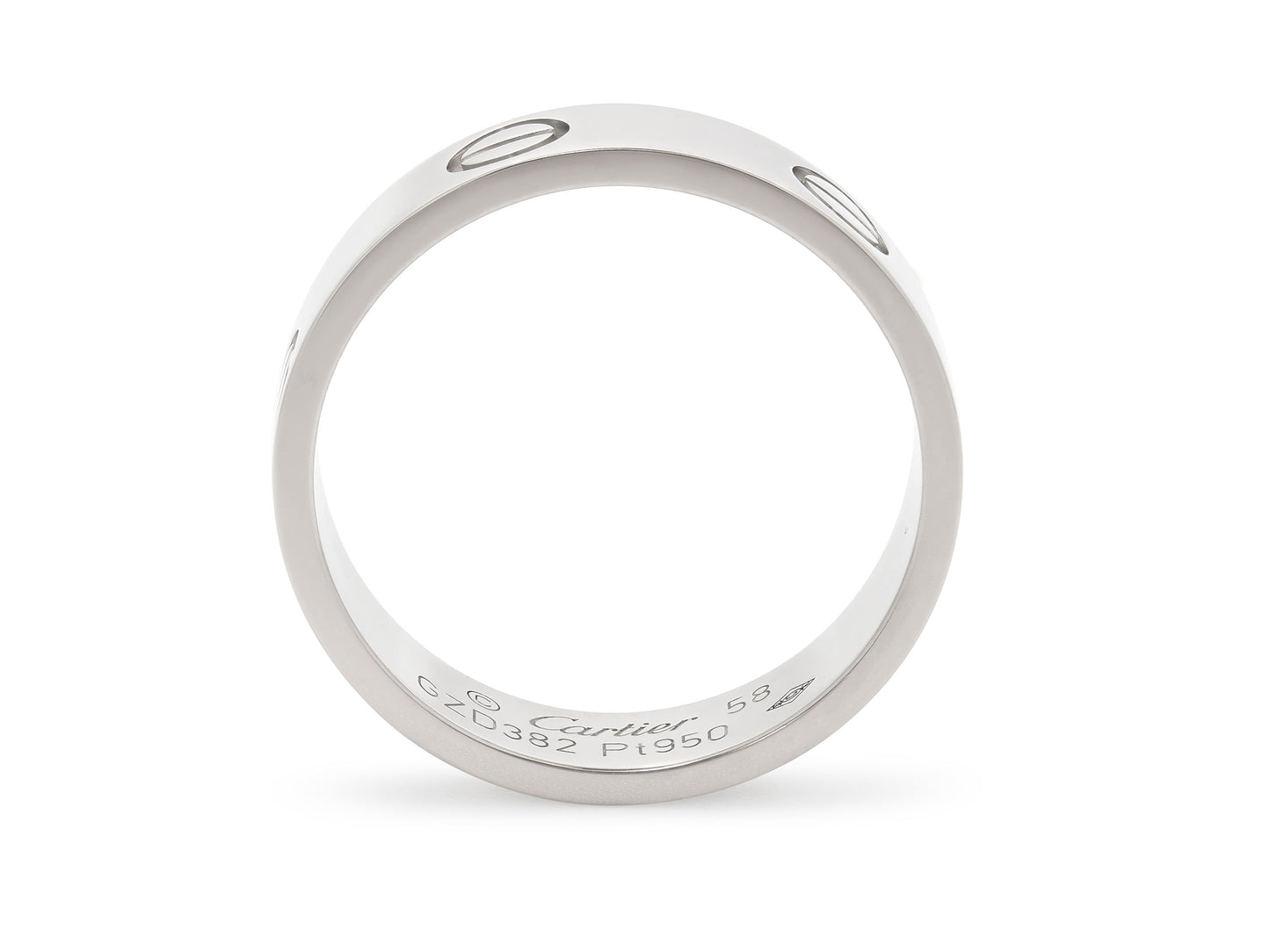Cartier 'Love' Ring, Classic Model, in Platinum