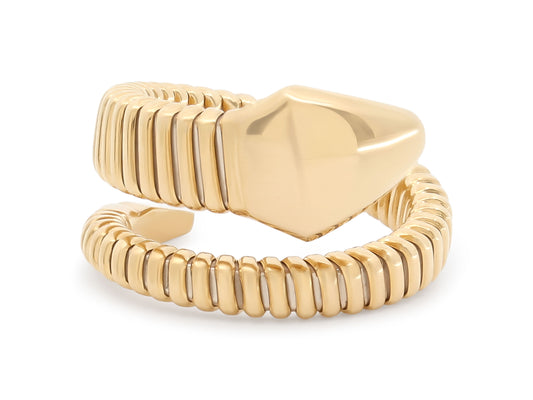 Viper Snake Ring in 18K Gold, by Beladora