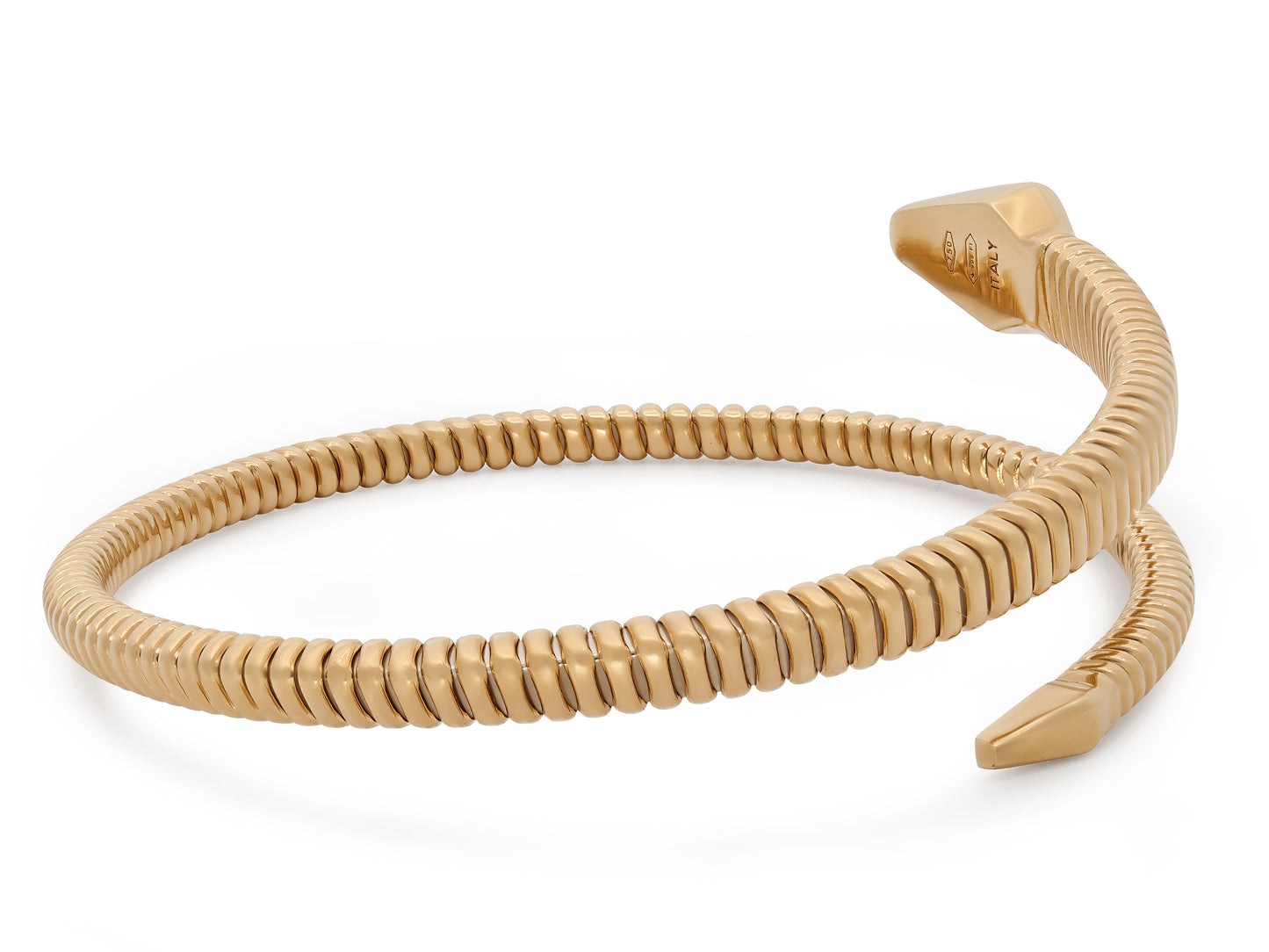 Tubogas Snake Bracelet in 18K Gold, by Beladora