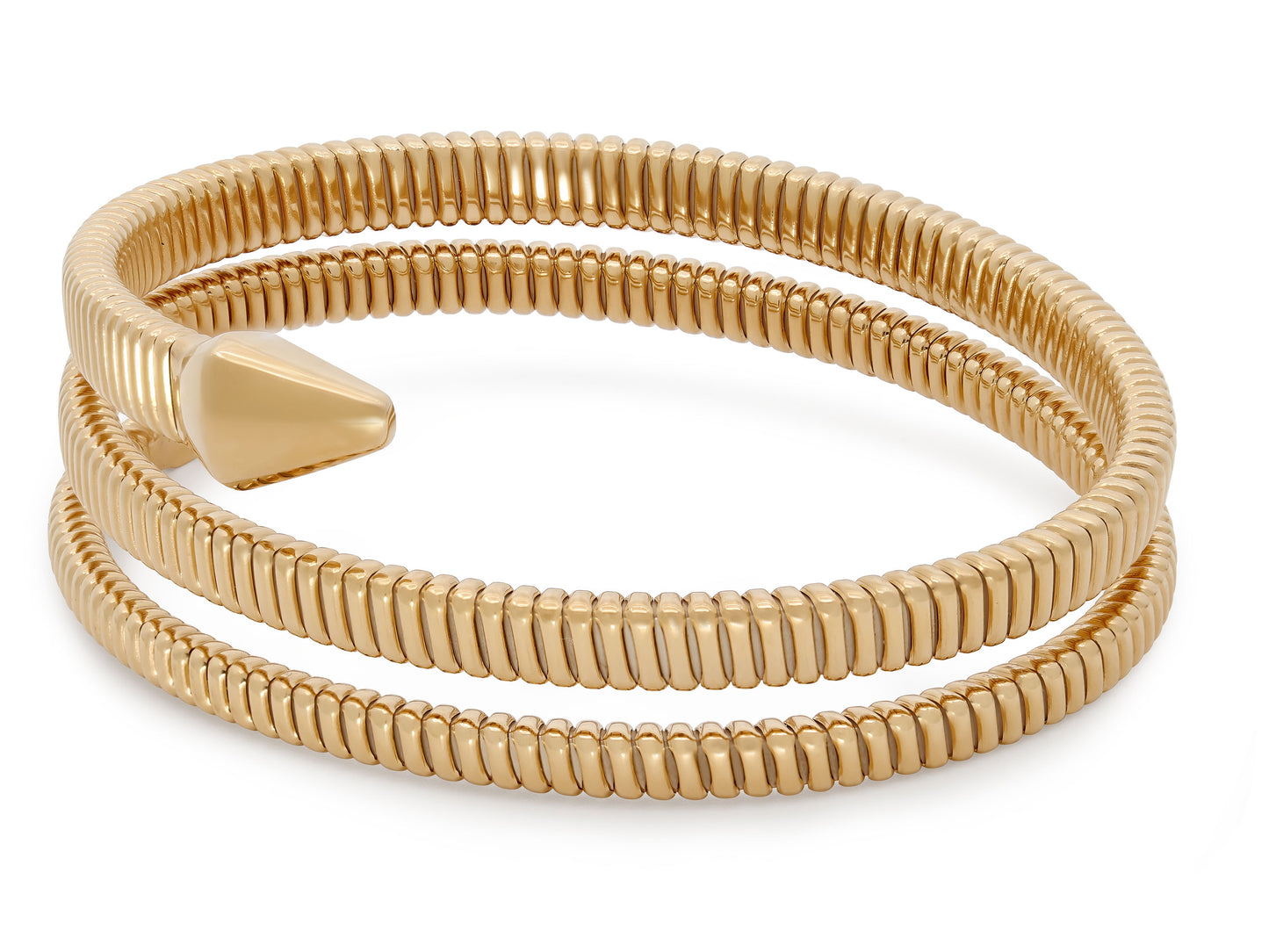 Tubogas Triple Coil Snake Bracelet in 18K Gold, by Beladora