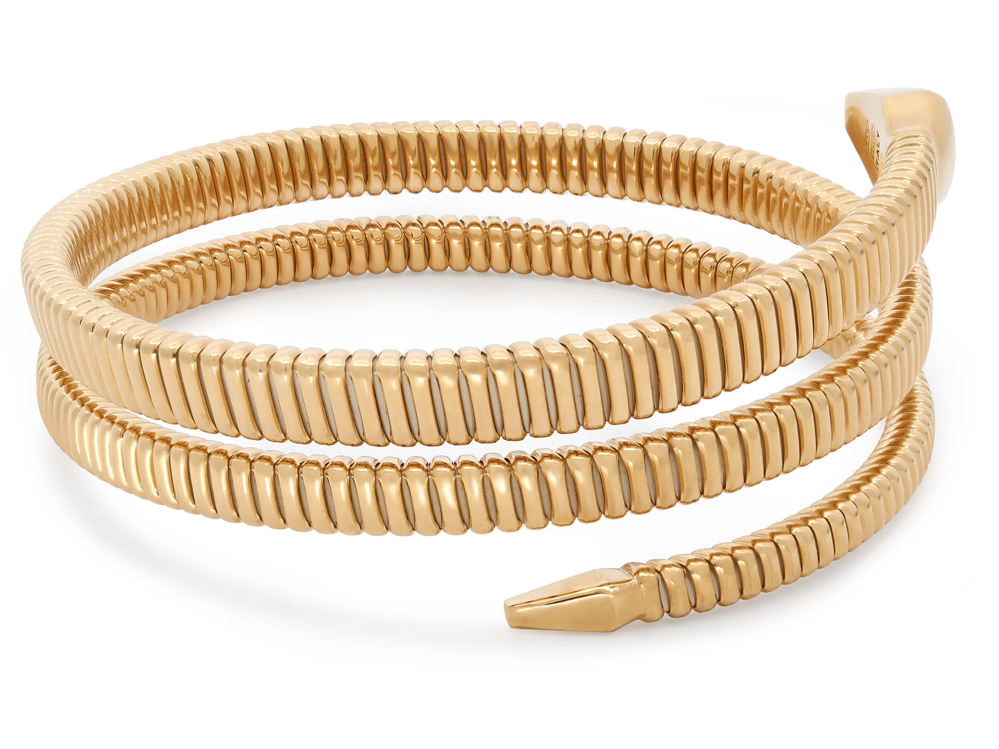 Tubogas Triple Coil Snake Bracelet in 18K Gold, by Beladora