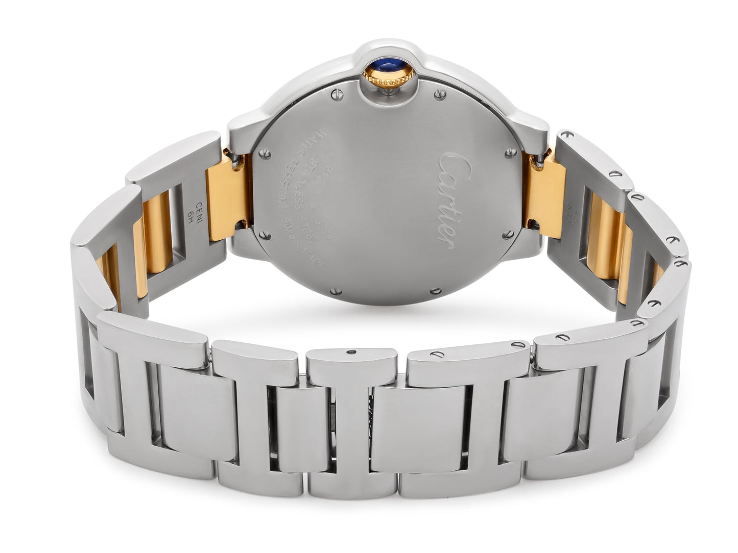 Cartier 'Ballon Bleu' Watch in Stainless Steel and 18K Gold, 36 mm