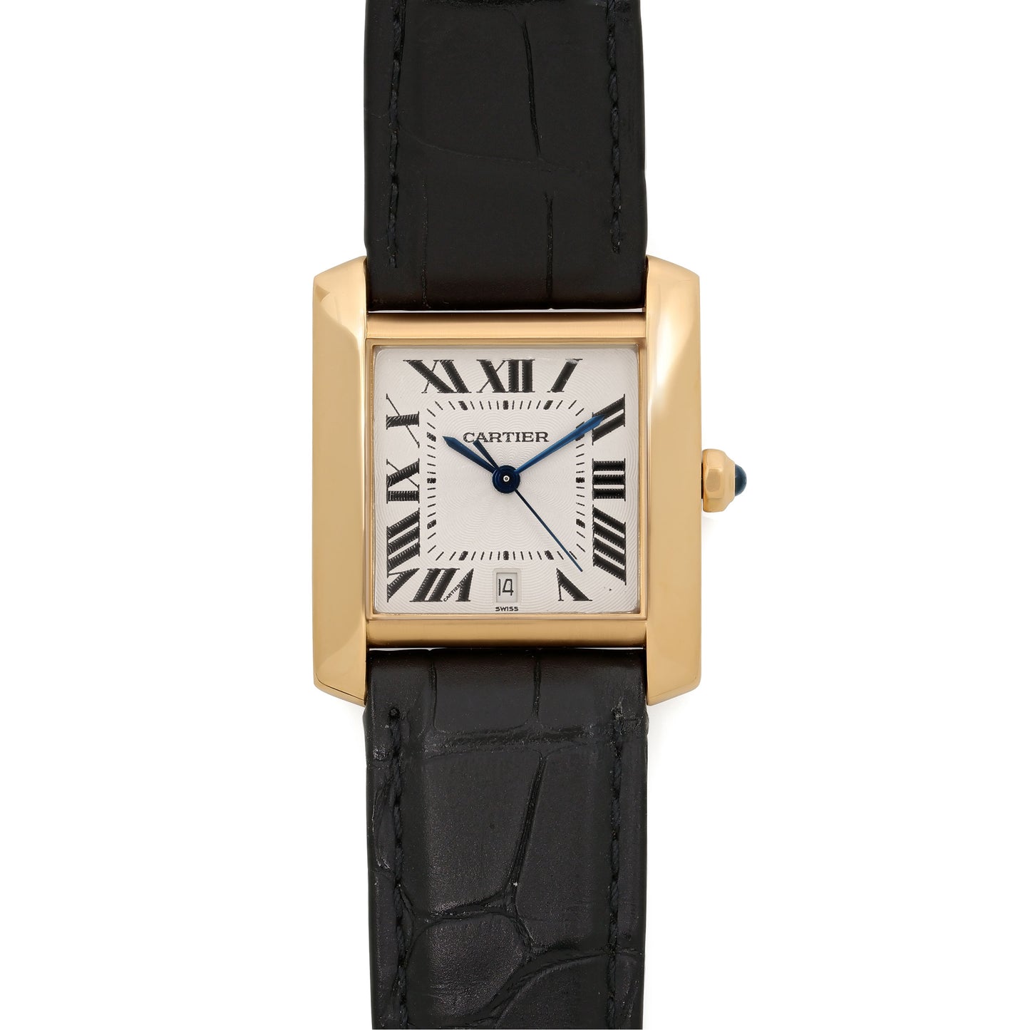 Cartier 'Tank Française' Watch in 18K Gold, 28 mm
