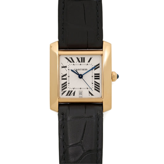 Cartier 'Tank Française' Watch in 18K Gold, 28 mm