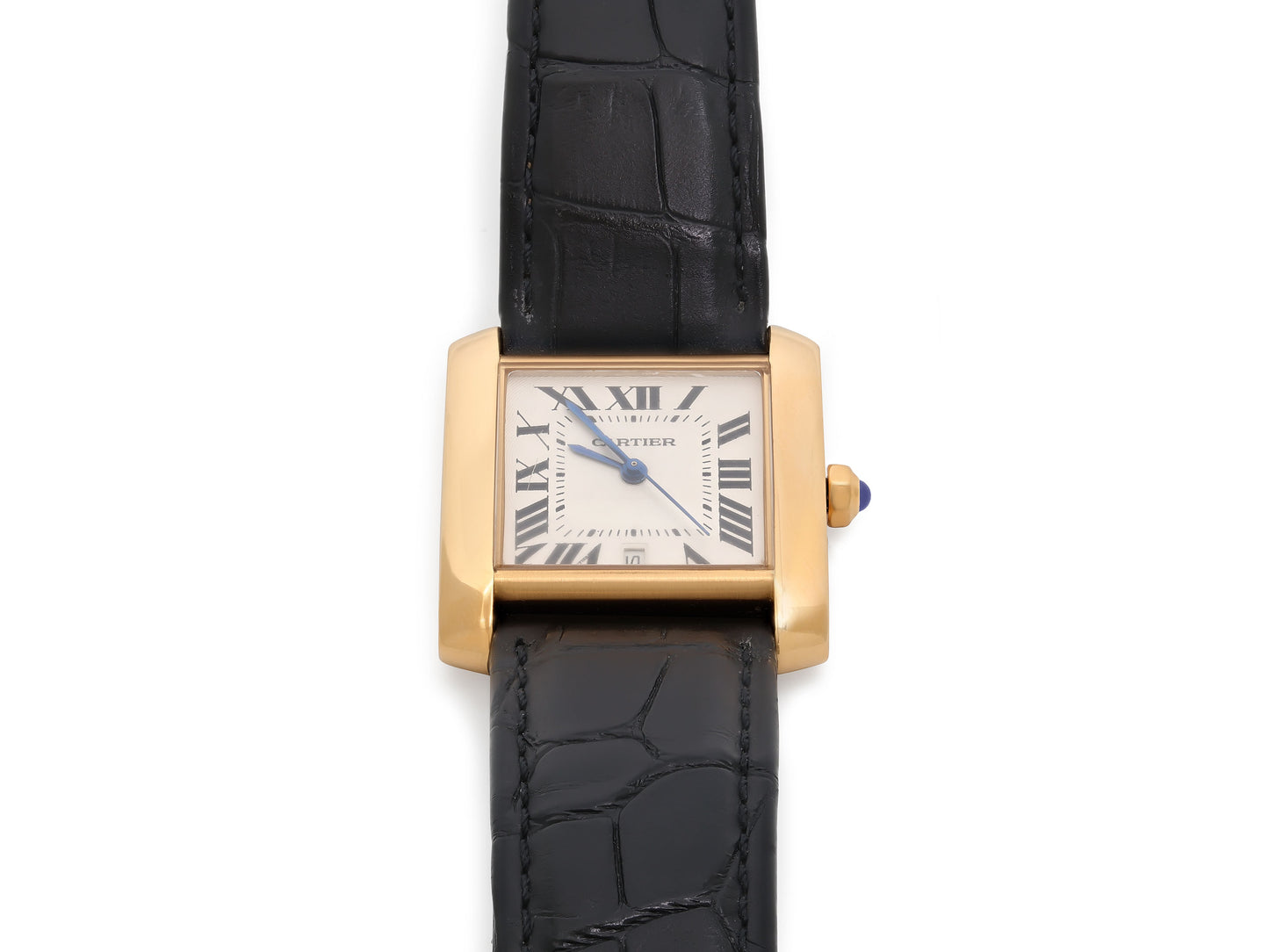 Cartier 'Tank Française' Watch in 18K Gold, 28 mm