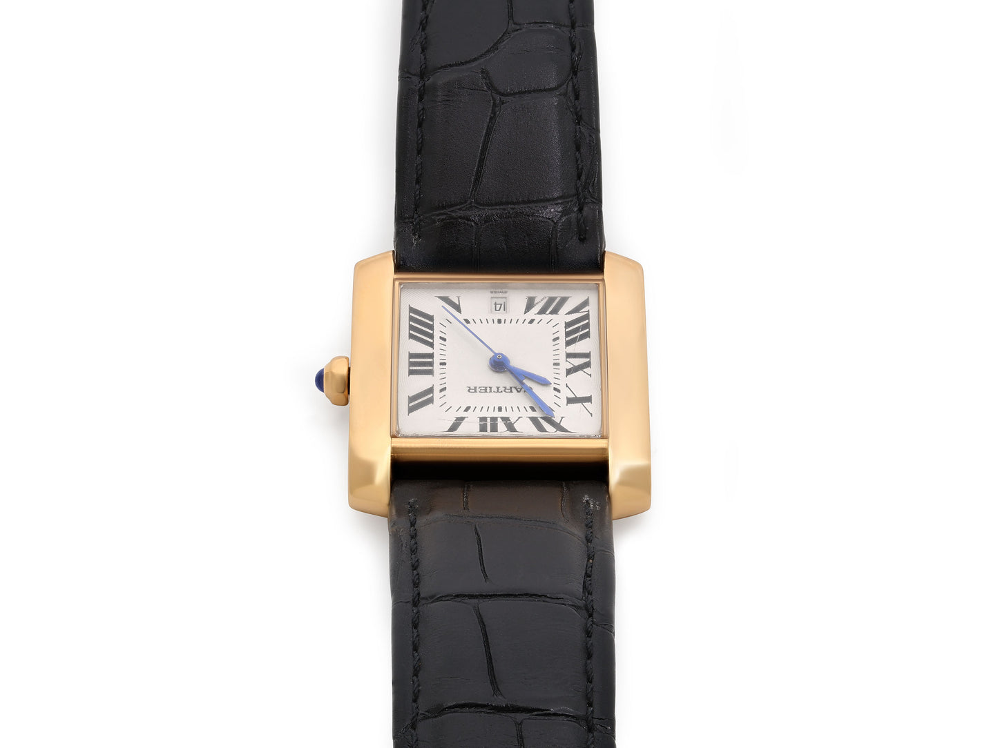 Cartier 'Tank Française' Watch in 18K Gold, 28 mm