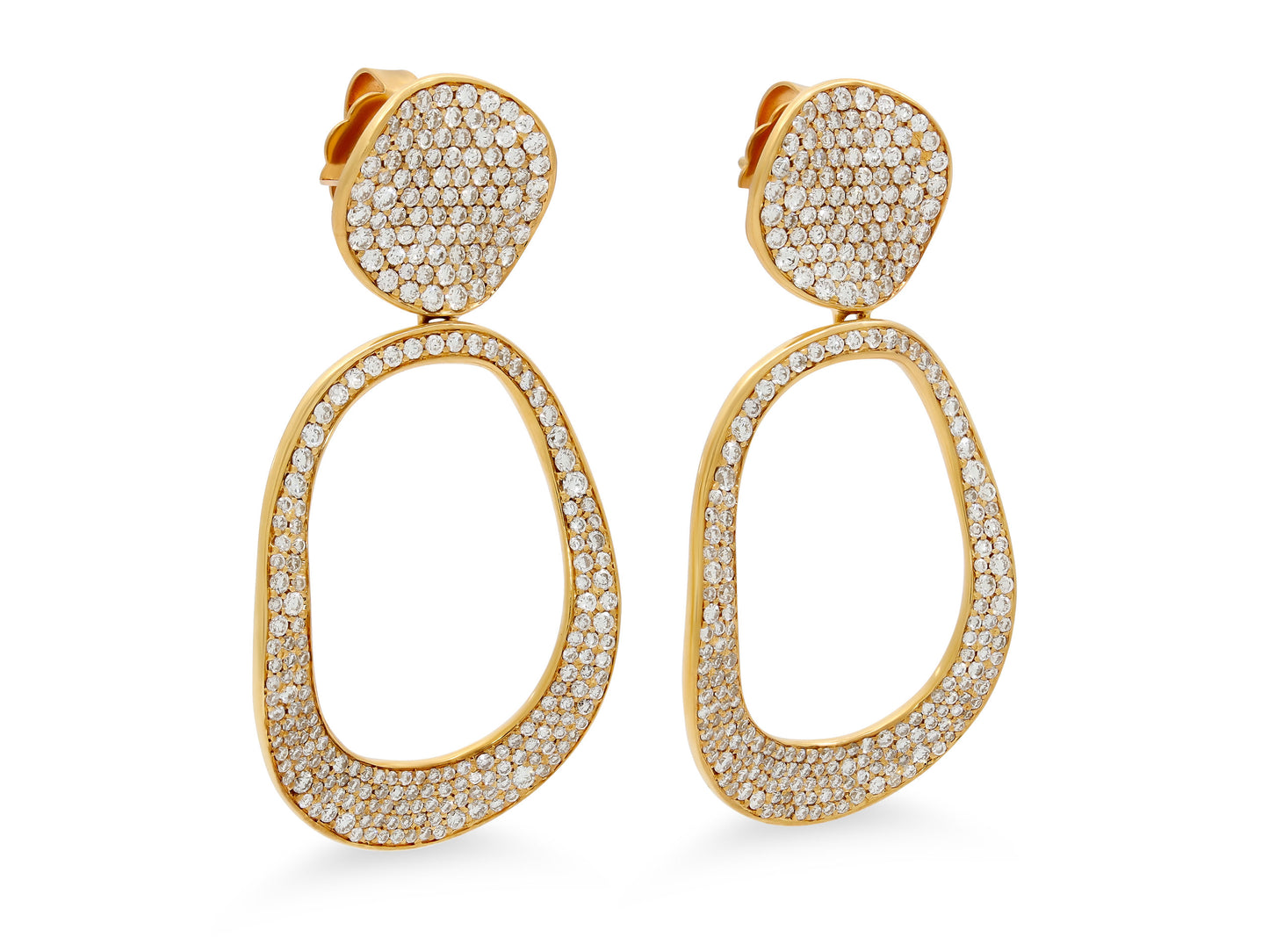 Ippolita 'Stardust' Diamond Drop Earrings in 18K Gold