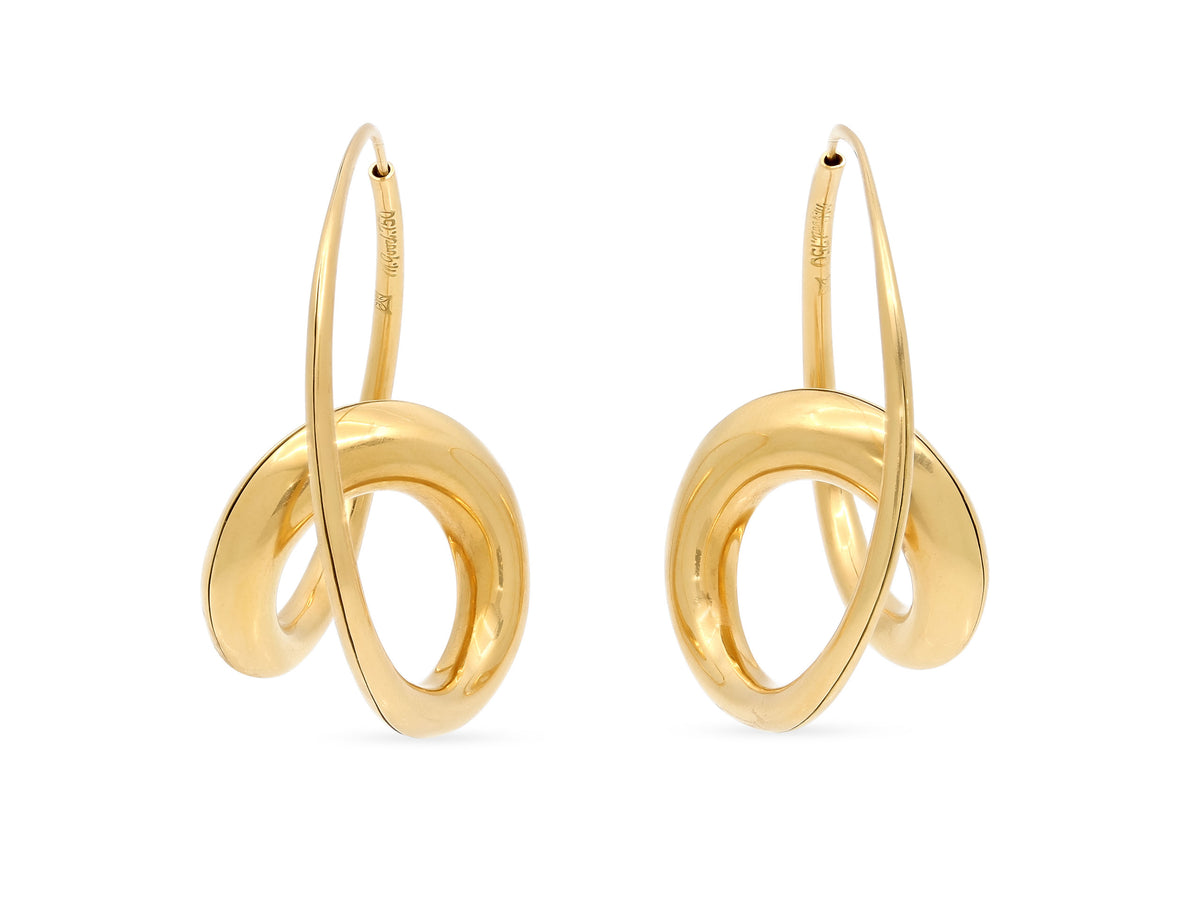 Michael Good 'Single Loop' Earrings in 18k Gold, Large