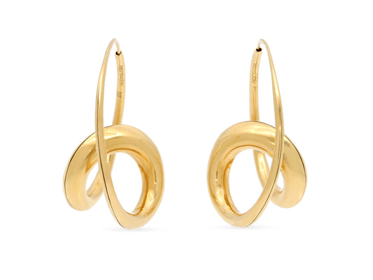 Michael Good 'Single Loop' Earrings in 18k Gold, Large