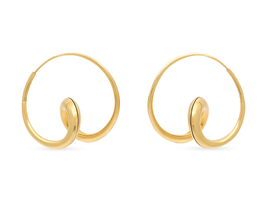 Michael Good 'Single Loop' Earrings in 18k Gold, Large