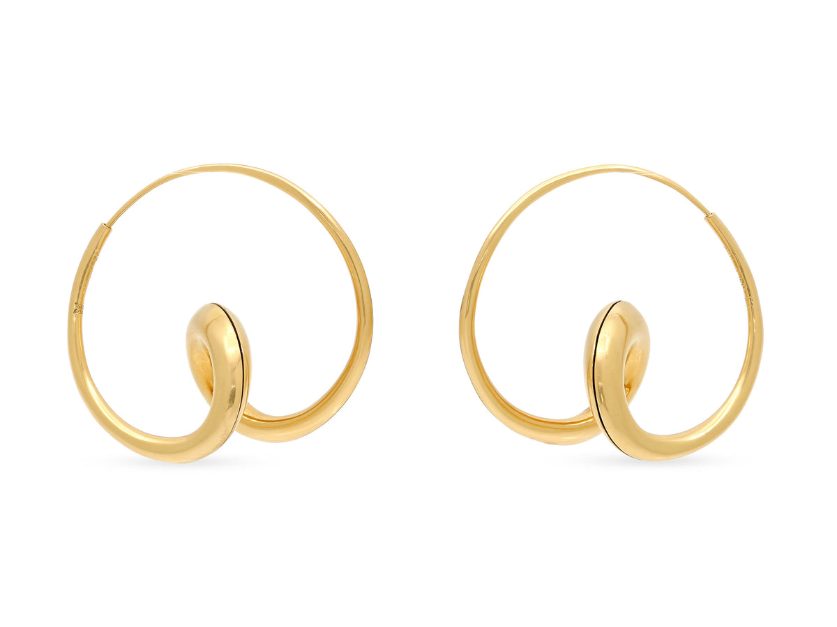Michael Good 'Single Loop' Earrings in 18k Gold, Large