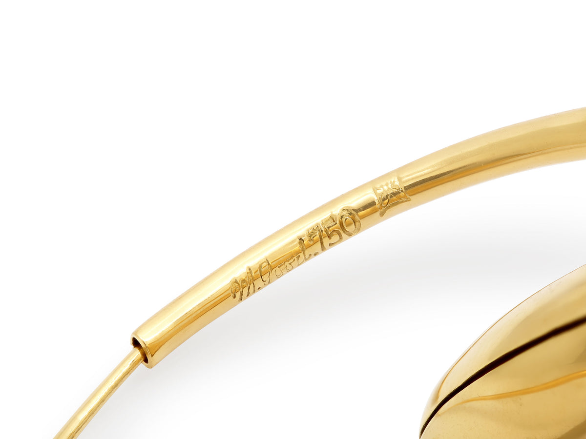 Michael Good 'Single Loop' Earrings in 18k Gold, Large