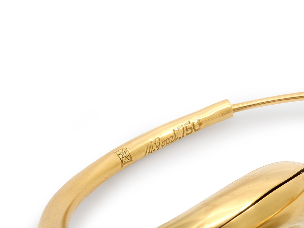 Michael Good 'Single Loop' Earrings in 18k Gold, Large