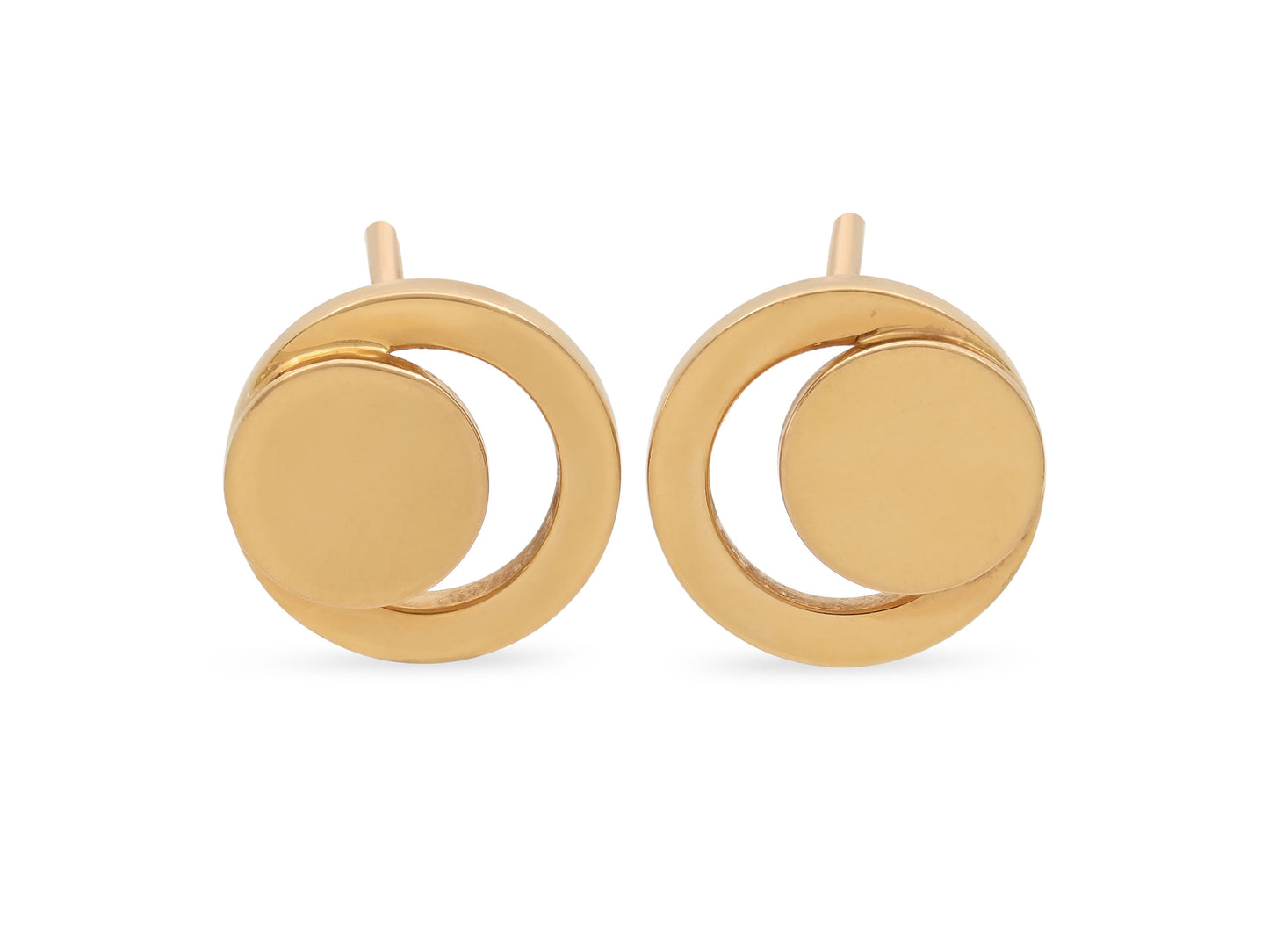 Dinh Van 'Ombre de Lune' Earrings in 18K Gold