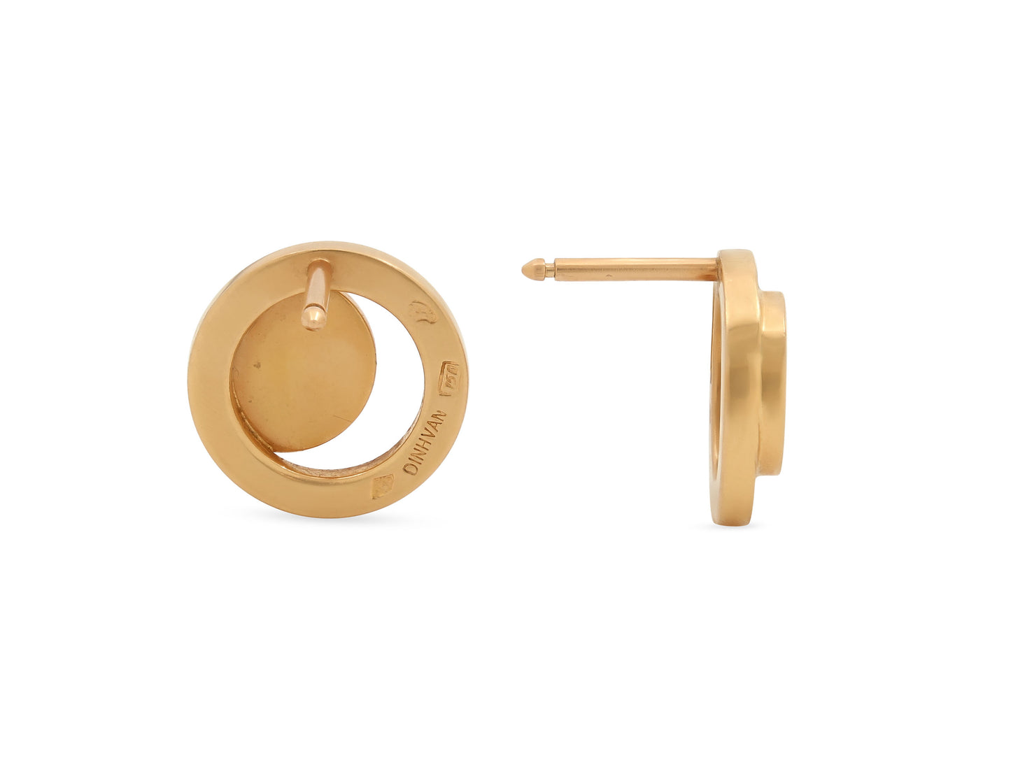 Dinh Van 'Ombre de Lune' Earrings in 18K Gold