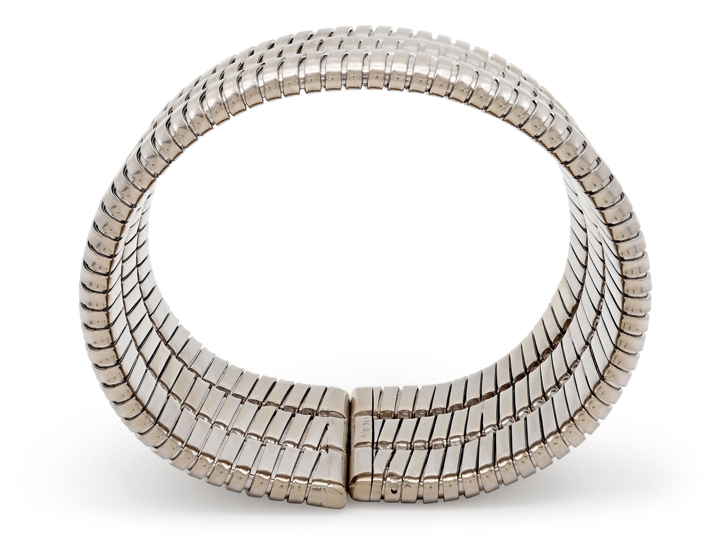 Tallarico by Weingrill Three Row Tubogas Bracelet in 18K White Gold