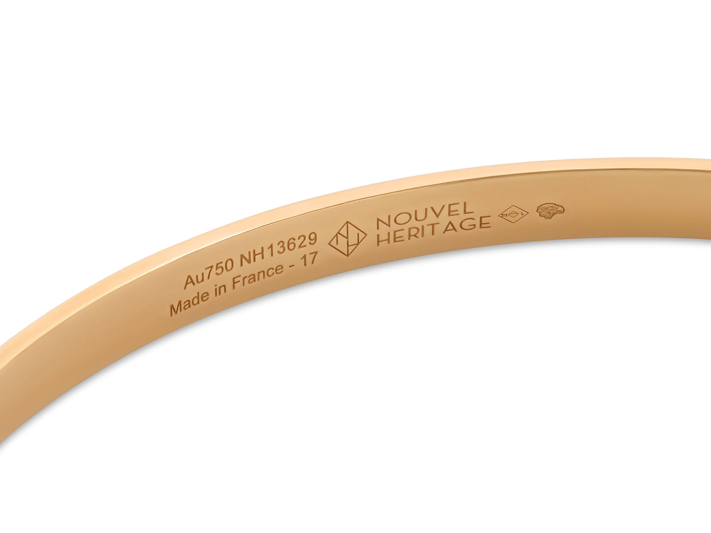 Nouvel Heritage 'Dinner Date' Bangle Bracelet in 18K Gold