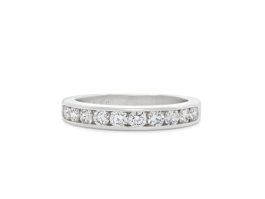 Tiffany & Co. Half Eternity Diamond Band in Platinum
