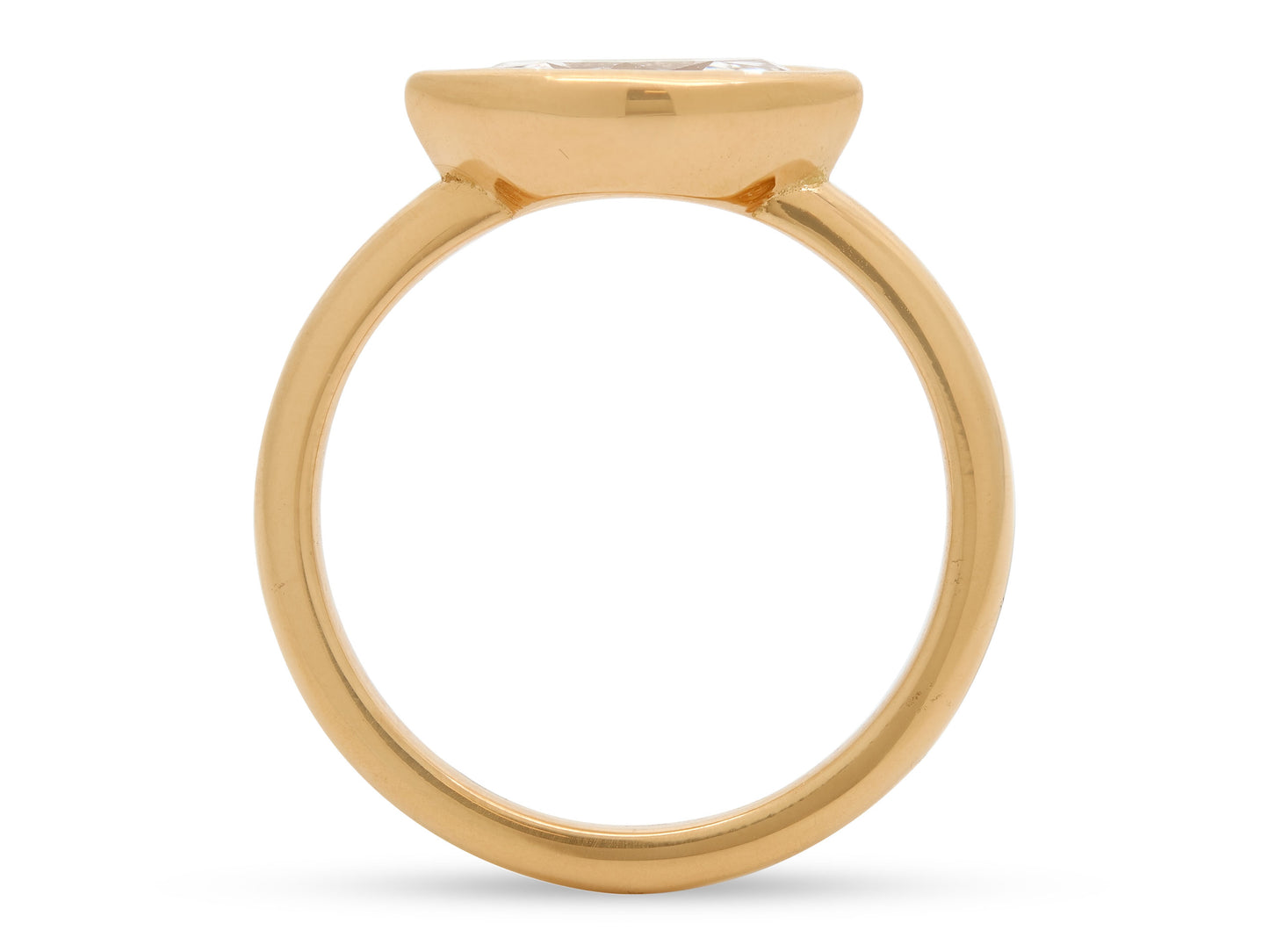 Beladora 'Bespoke' Marquise Diamond Pinky Ring, 0.69 carat H/SI2, in 18K Gold