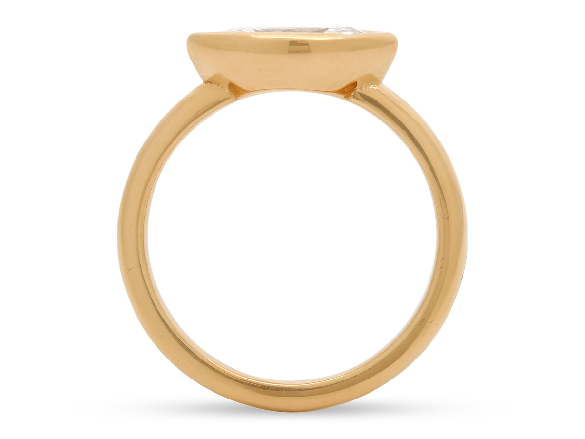 Beladora 'Bespoke' Marquise Diamond Pinky Ring, 0.69 carat H/SI2, in 18K Gold