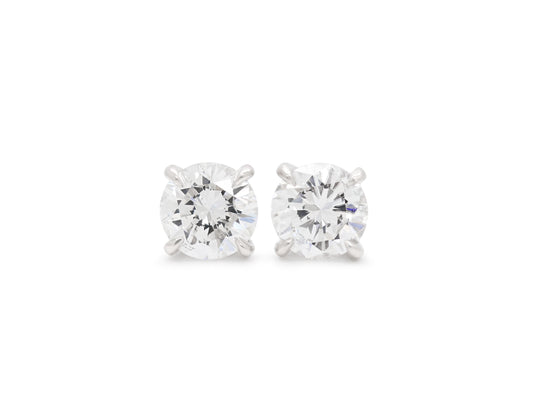 Beladora 'Bespoke' Diamond Stud Earrings, 2.03 total carats, in Platinum