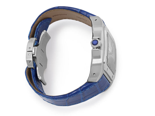 Cartier 'Santos 100' Watch in Steel, 38 mm