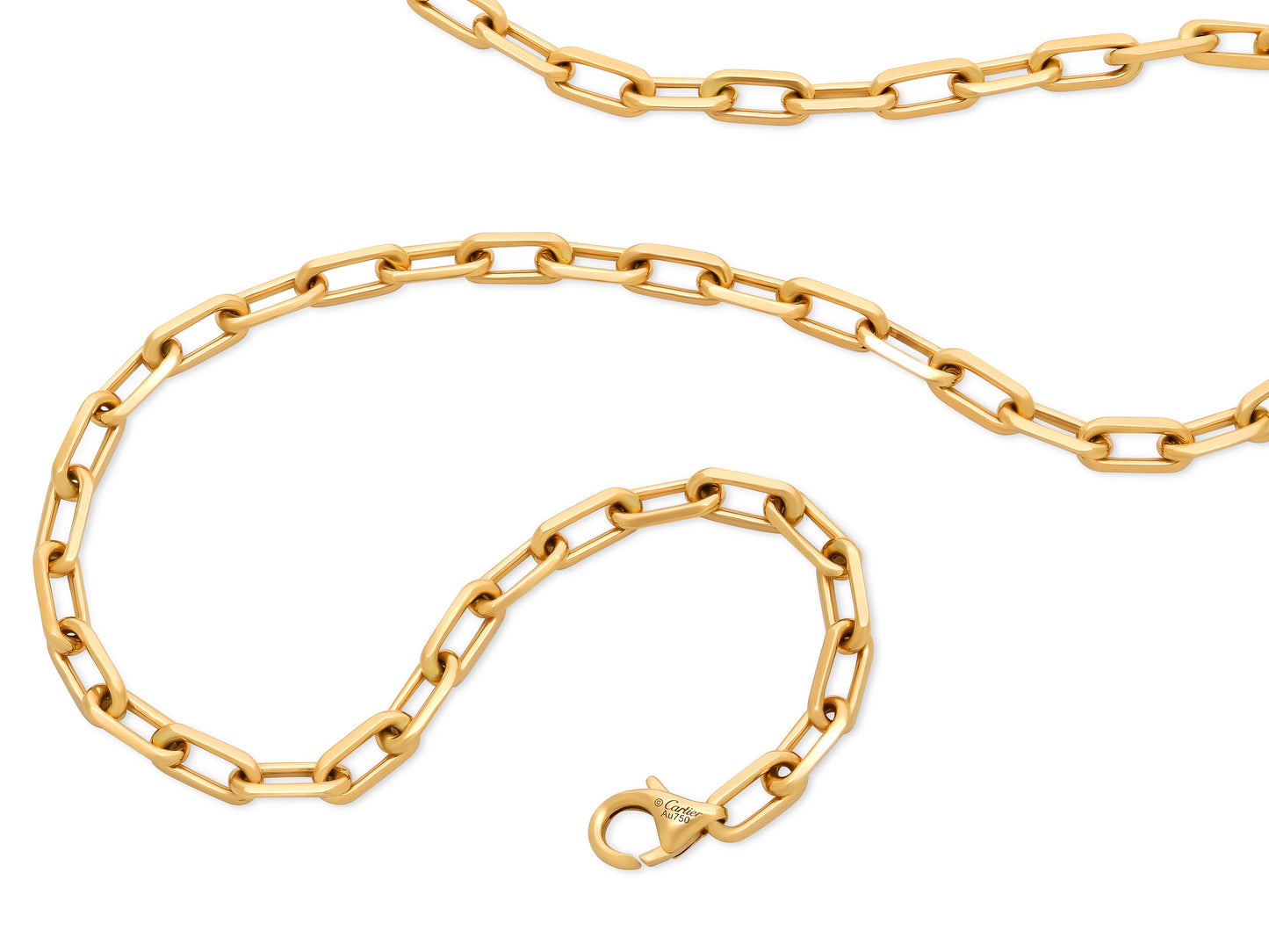 Cartier 'Santos de Cartier' Chain Necklace in 18K Gold