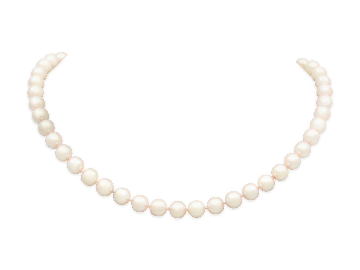 Tiffany & Co. Pearl Necklace with 18K White Gold Clasp