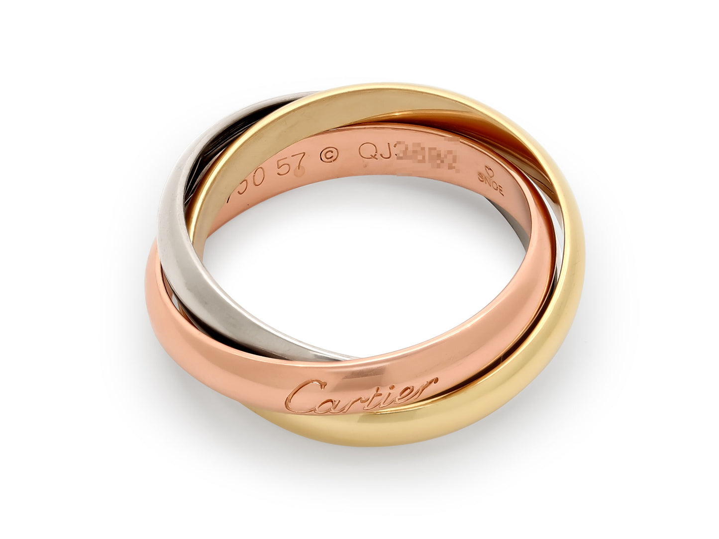 Cartier 'Trinity' Ring in Tri-Color 18K Gold, Classic Model