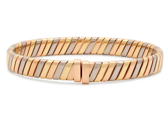 Bulgari Tubogas Bracelet in 18K TriColor Gold