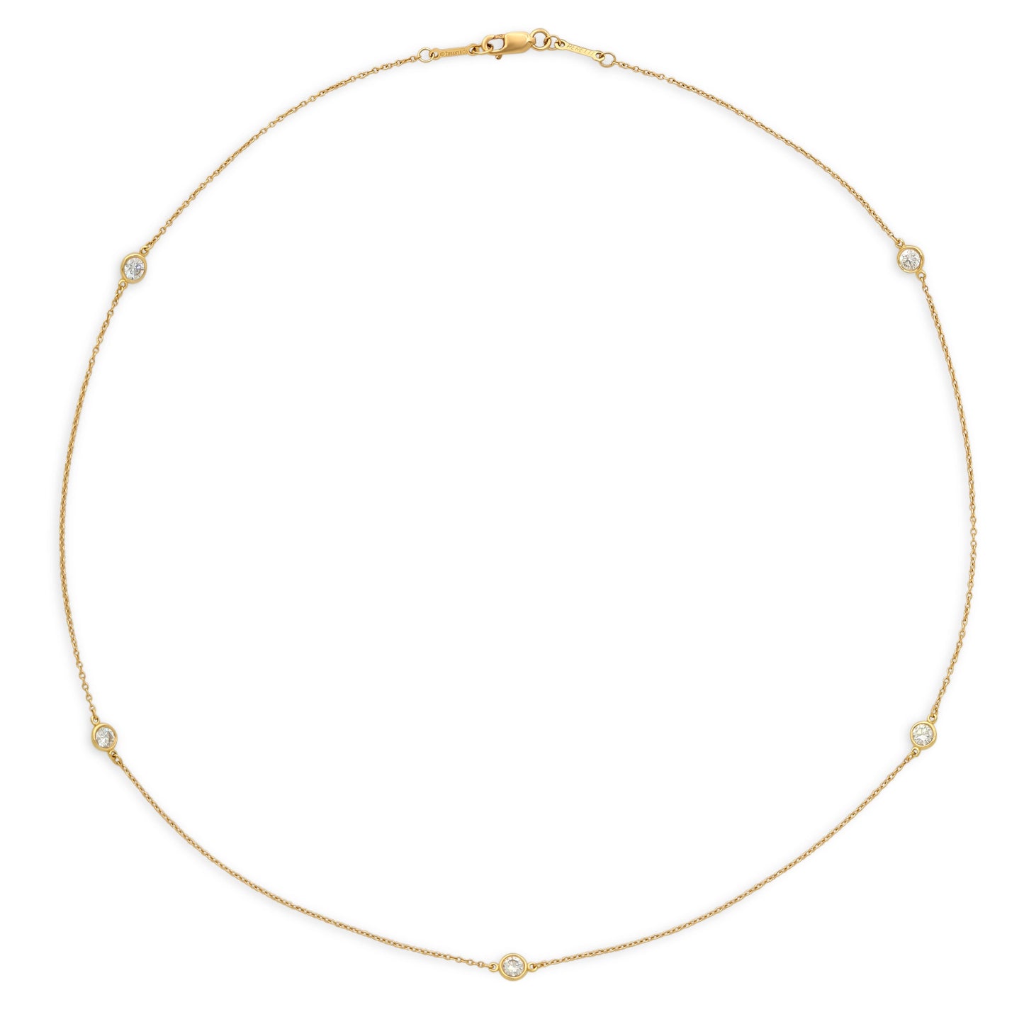 Tiffany & Co. Elsa Peretti 'Diamonds by the Yard' Necklace in 18K Gold