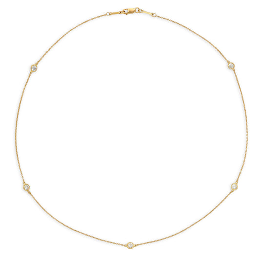 Tiffany & Co. Elsa Peretti 'Diamonds by the Yard' Necklace in 18K Gold