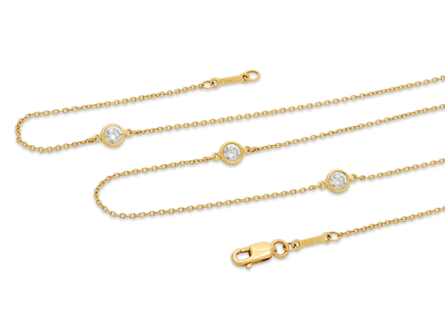 Tiffany & Co. Elsa Peretti 'Diamonds by the Yard' Necklace in 18K Gold