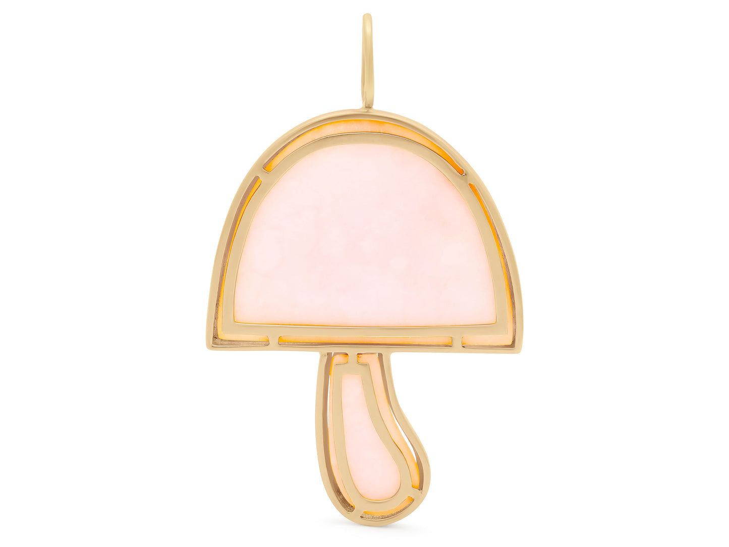 Brent Neale 'Large Magic Mushroom' Opal and Ruby Pendant in 18K Gold, Cancer Zodiac