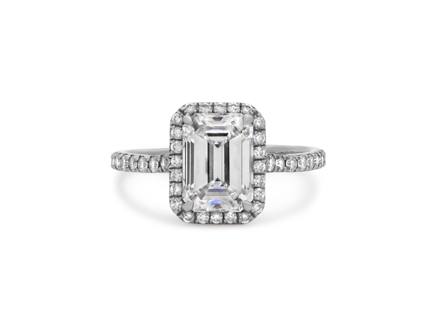 Tiffany & Co. 'Soleste' Emerald-Cut Diamond Ring, 1.54 Carat F/VVS2, in Platinum