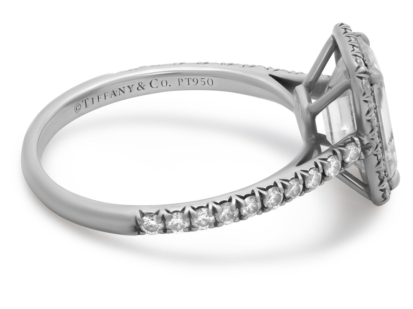 Tiffany & Co. 'Soleste' Emerald-Cut Diamond Ring, 1.54 Carat F/VVS2, in Platinum