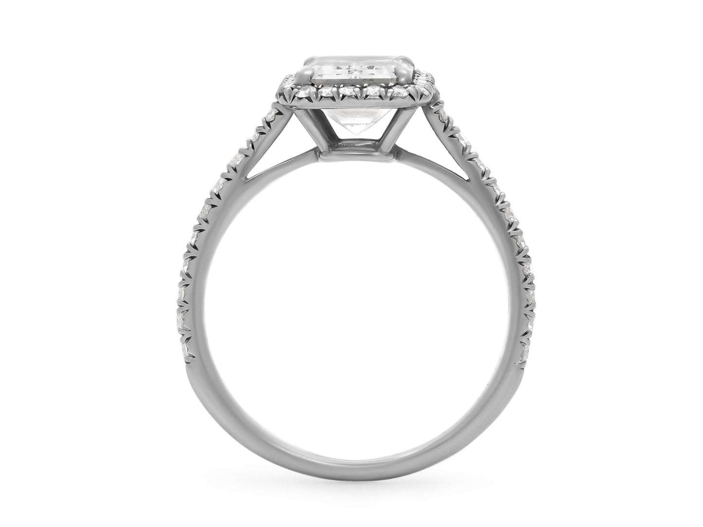 Tiffany & Co. 'Soleste' Emerald-Cut Diamond Ring, 1.54 Carat F/VVS2, in Platinum
