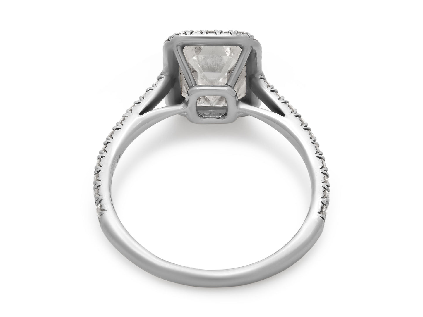 Tiffany & Co. 'Soleste' Emerald-Cut Diamond Ring, 1.54 Carat F/VVS2, in Platinum