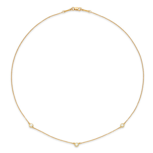 Tiffany & Co. Elsa Peretti 'Diamonds by the Yard' Necklace in 18K Gold