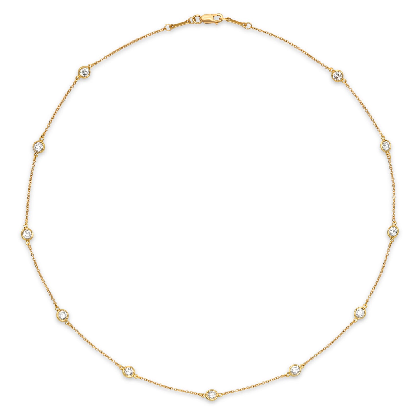 Tiffany & Co. Elsa Peretti 'Diamonds by the Yard' Necklace in 18K Gold