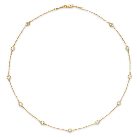 Tiffany & Co. Elsa Peretti 'Diamonds by the Yard' Necklace in 18K Gold