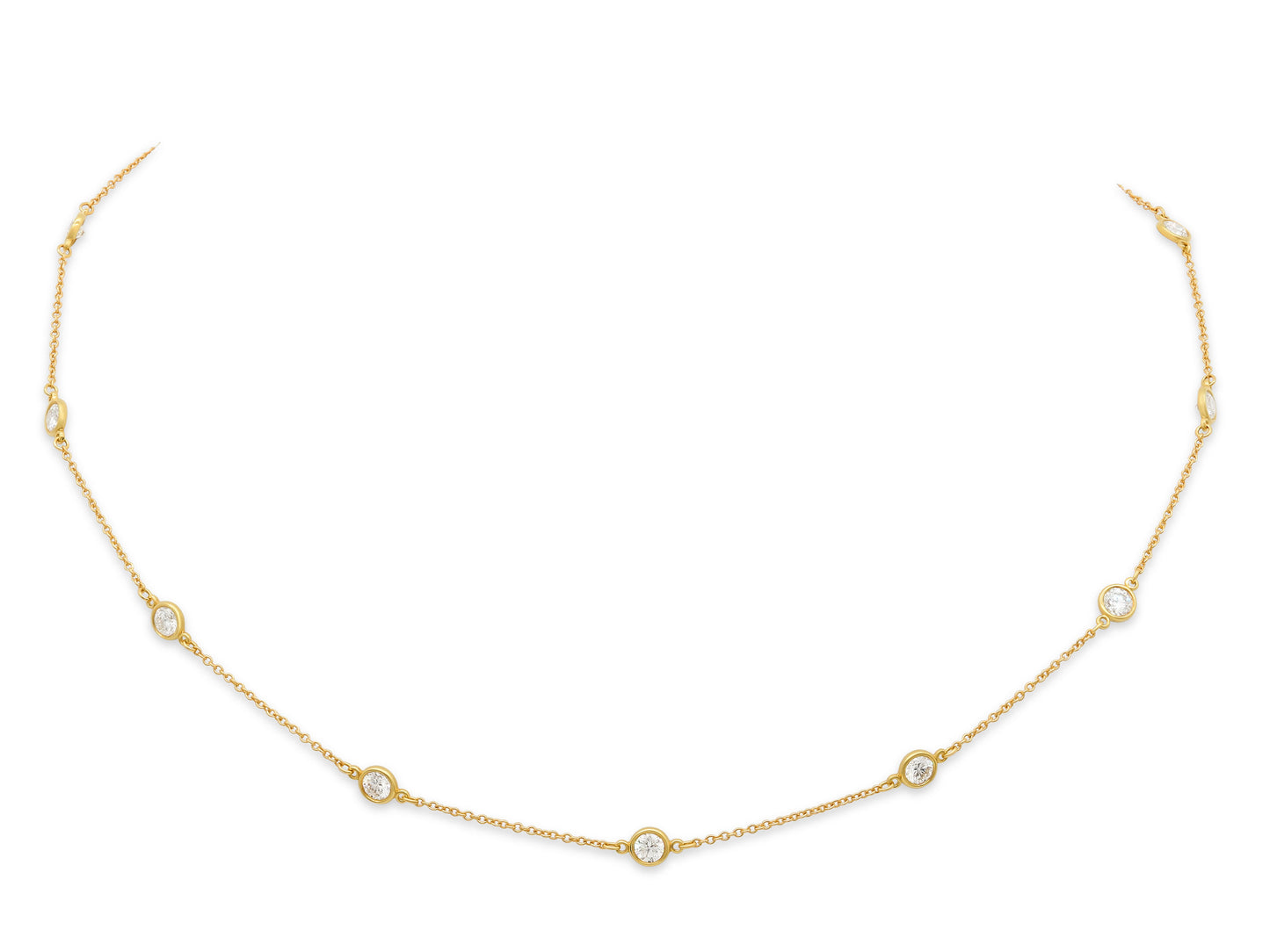 Tiffany & Co. Elsa Peretti 'Diamonds by the Yard' Necklace in 18K Gold