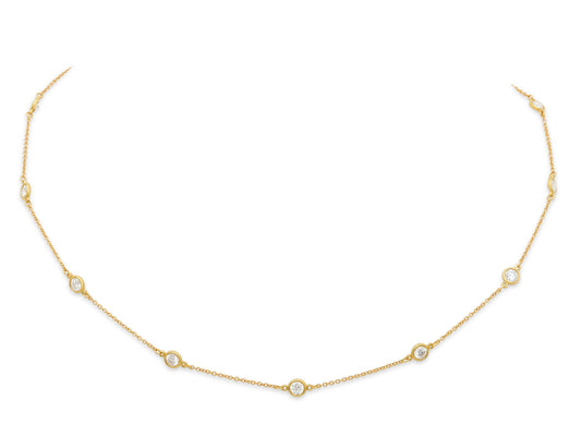 Tiffany & Co. Elsa Peretti 'Diamonds by the Yard' Necklace in 18K Gold